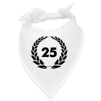 25 Kranz - Bandana - Weiß - Vorne