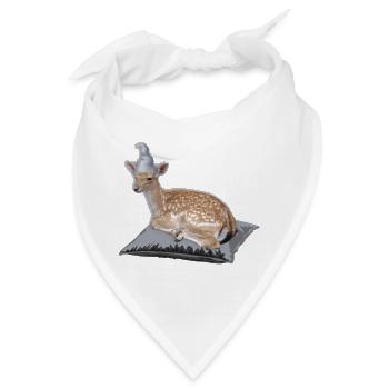 Rehkitz Nachthemd Schlafanzug Pyjama  - Bandana - Weiß - Vorne