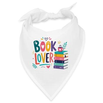 Buchliebhaber Farbenfroh - Bandana - Weiß - Vorne