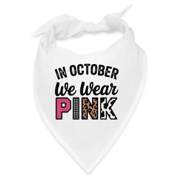 Rosa Oktober: Im Oktober tragen wir Pink - Bandana - Weiß - Vorne
