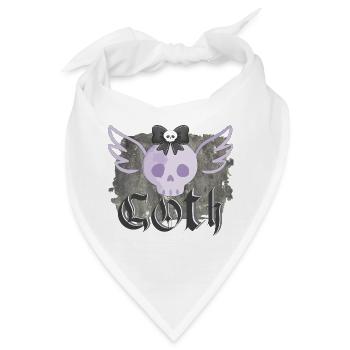 Goth - Bandana - Weiß - Vorne