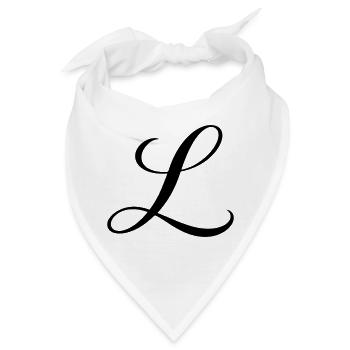 Name mit Anfangsbuchstabe L Lena Leon Luca Lara - Bandana - Weiß - Vorne