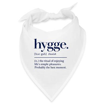 hygge - Definition - Dänemark - Denmark - Bandana - Weiß - Vorne
