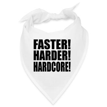 Faster Harder Hardcore DE - Bandana - Weiß - Vorne