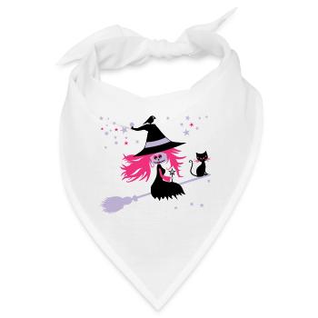 Hexe - Bandana - Weiß - Vorne