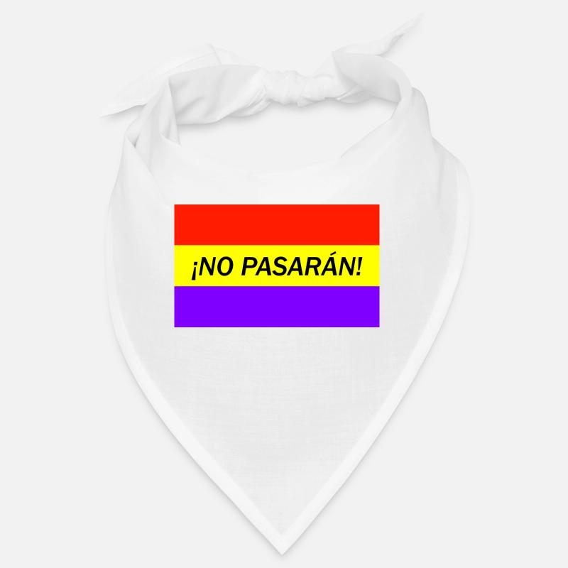 No pasarán - Bandana - blanc