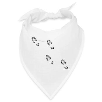 Spuren Schuhen traces - Bandana - Weiß - Vorne