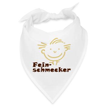 Feinschmecker Junge - Bandana - Weiß - Vorne