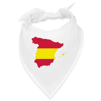 Spanien - Bandana - Weiß - Vorne