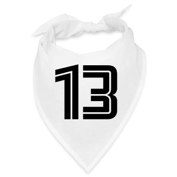 13 - Bandana - Weiß - Vorne