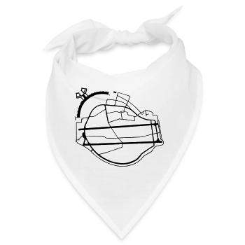 Tempelhofer Feld Berlin - Bandana - Weiß - Vorne