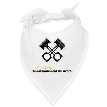 Motorsport Kolben Racing - Bandana - Weiß - Vorne