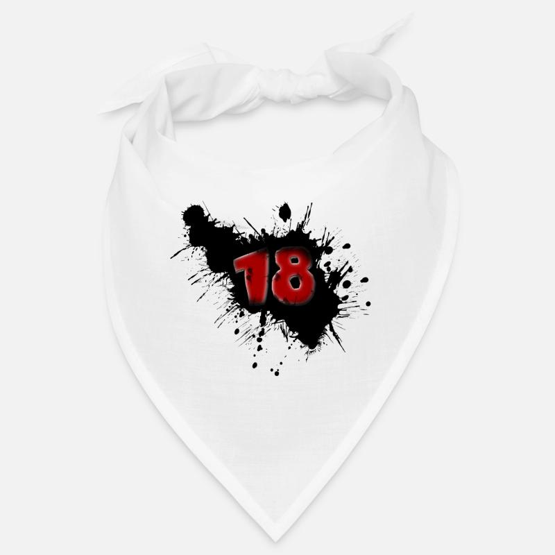 18th birthday - Bandana - white
