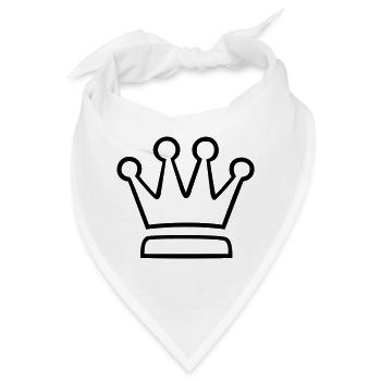 Krone (crown) 04.0 - Bandana - Weiß - Vorne
