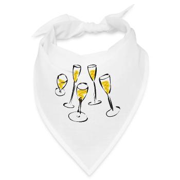Sekt - Bandana - Weiß - Vorne