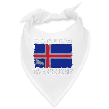 Die mit dem Isländer - Bandana - Weiß - Vorne