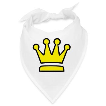 Krone (crown) 04.1 - Bandana - Weiß - Vorne