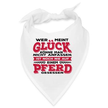 Glück Pferd - Bandana - Weiß - Vorne