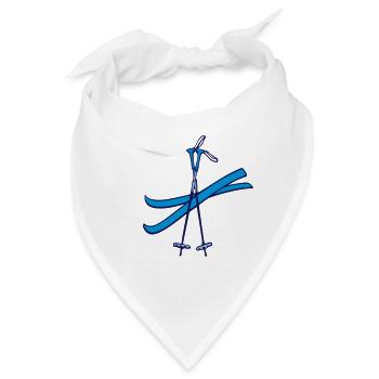 Ski - Bandana - Weiß - Vorne