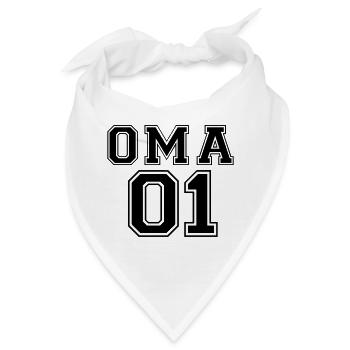 Oma 01 Weihnachten Partner Paar Liebe Geschenk - Bandana - Weiß - Vorne