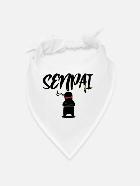 senpai - Bandana - blanc