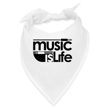 Musiclife - Bandana - Weiß - Vorne