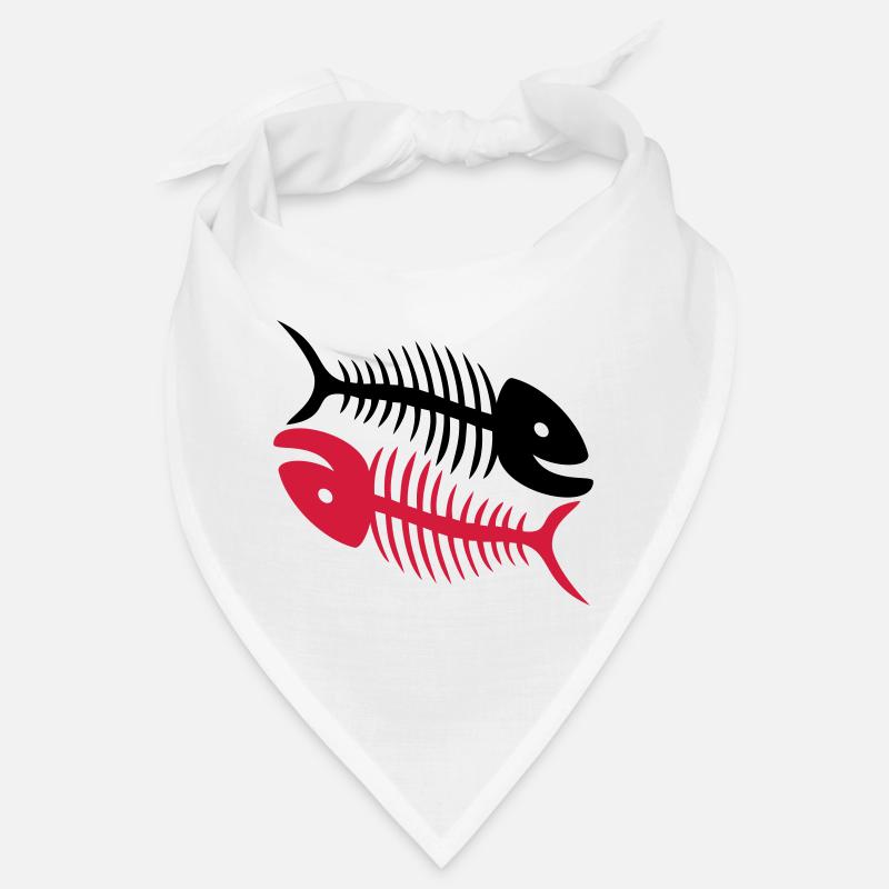 Smiling Fishbones - Bandana - Weiß