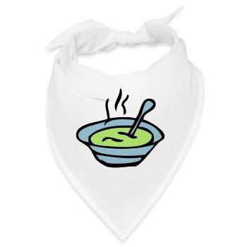 Suppenschüssel Platte - Bandana - Weiß - Vorne