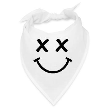 Smiley - Bandana - Weiß - Vorne