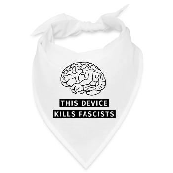 Antifaschismus Antirassismus - Bandana - Weiß - Vorne