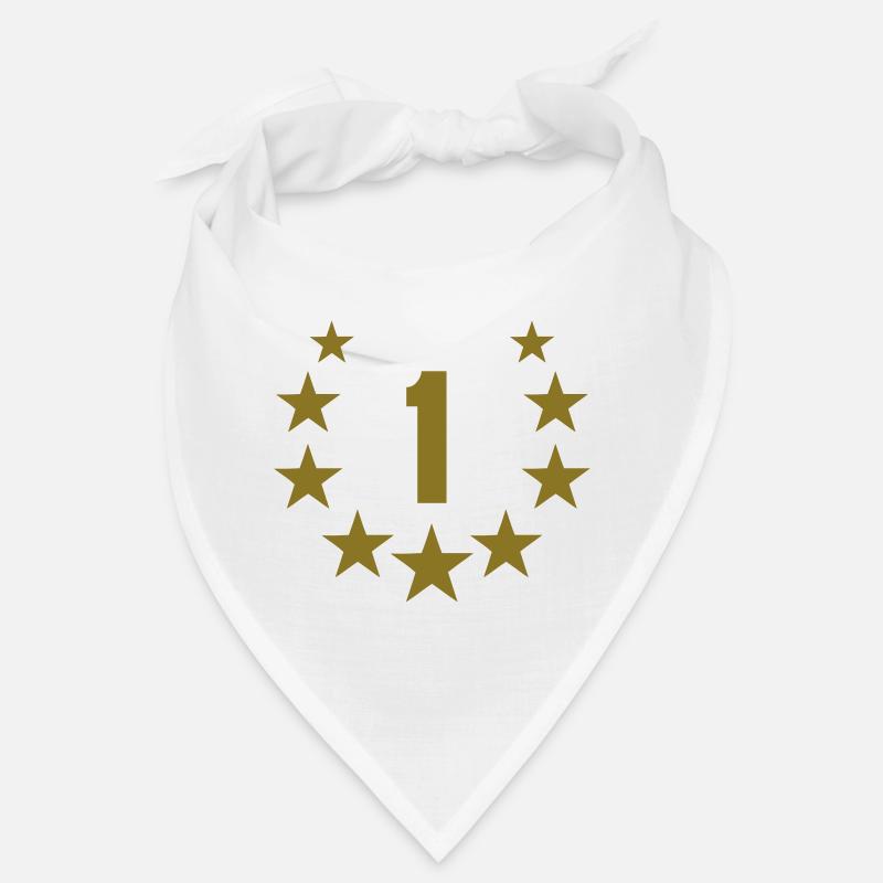Die Nummer eins 1 Der Gewinner mit Sterne Bandana