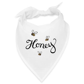 honey bee - Bandana - Weiß - Vorne