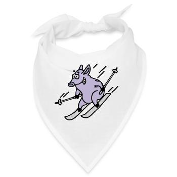 pistensau_02_c_3c - Bandana - Weiß - Vorne