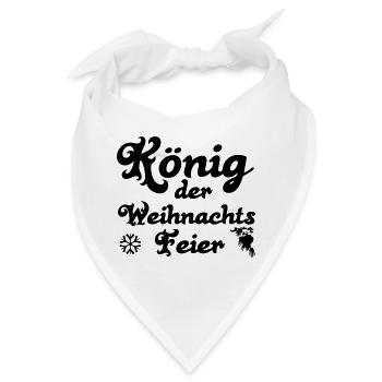 Weihnachtsfeier König Weihnachten Geschenk - Bandana - Weiß - Vorne