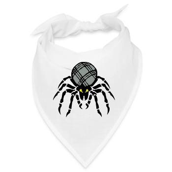 petanque araignee kugel - Bandana - Weiß - Vorne