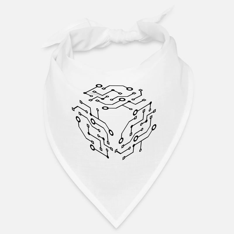 Cool Pattern Logo Circuit Fil Puce De Données Bandana