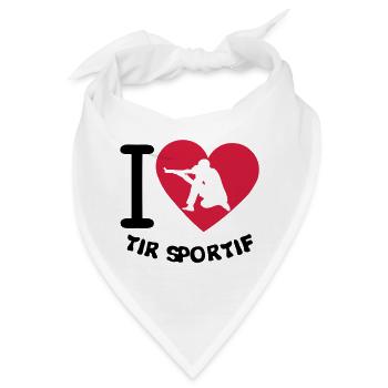 Liebe Schießsport Präzisions coeur2 - Bandana - Weiß - Vorne