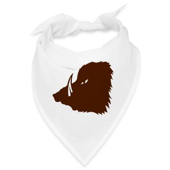 Wildschwein Figur feroce3 - Bandana - Weiß - Vorne