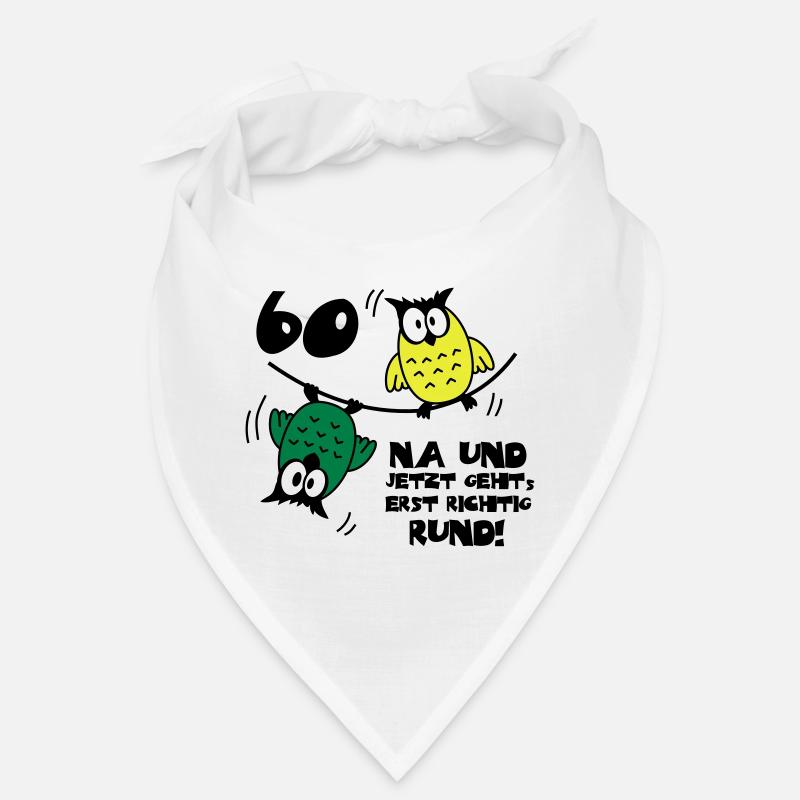 60. Geburtstag - Eulen - jetzt geht's rund Bandana