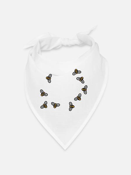 Bees - Bandana - white