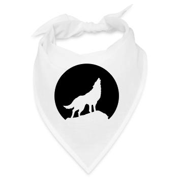 Wolf - Bandana - Weiß - Vorne