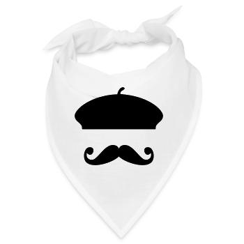 französisch touch - Bandana - Weiß - Vorne