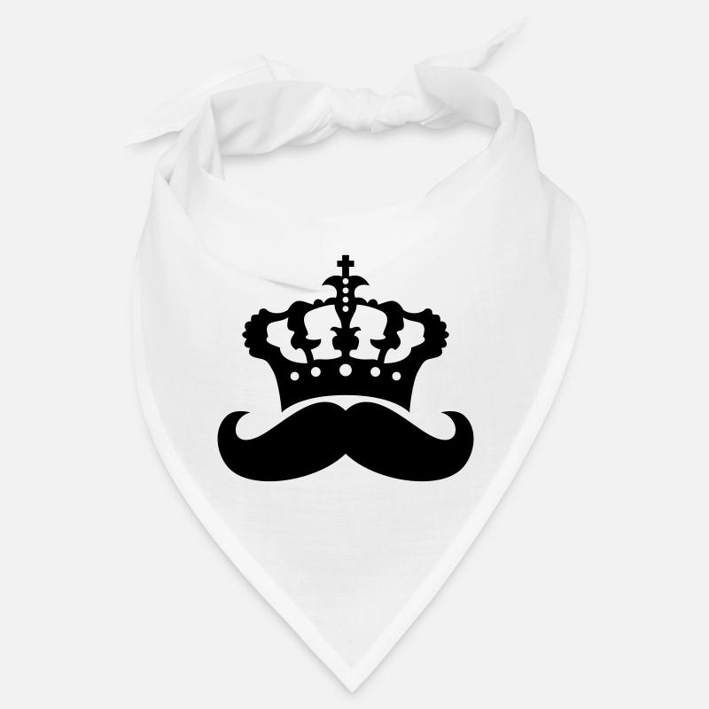 king crown ruler prince mustache mustache Bandana