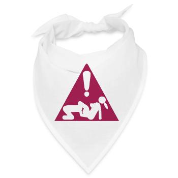 Sex Liebespaar Dreiecksposition - Bandana - Weiß - Vorne