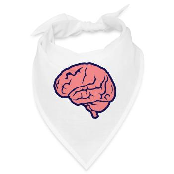 menschliche Gehirn Gehirn Gehirn 1010 - Bandana - Weiß - Vorne