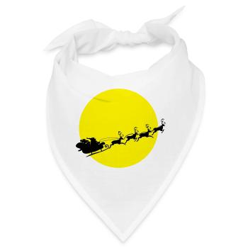 frohes_fest_weihnachtsmann - Bandana - Weiß - Vorne