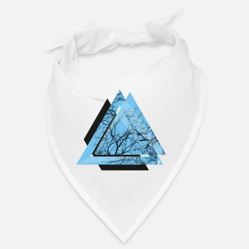 AD Triangle Black - Bandana - blanc