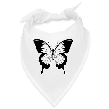Butterfly - Bandana - Weiß - Vorne