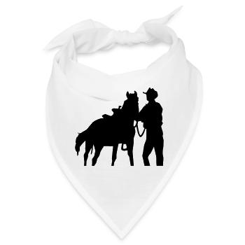 Cowboy - Bandana - Weiß - Vorne