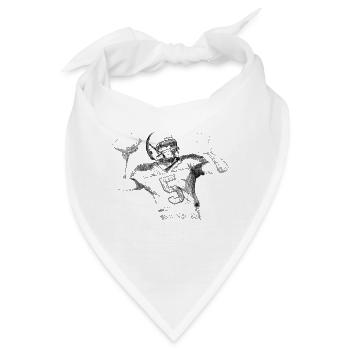 American football - Bandana - Weiß - Vorne